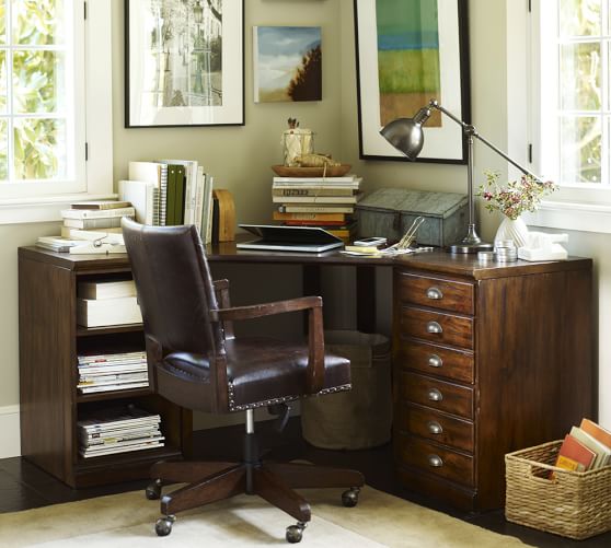 Printer S Corner Desk Pottery Barn