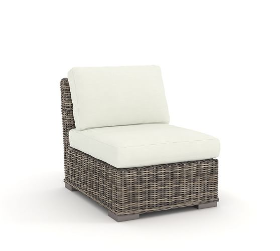 huntington sunbrella® outdoor furniture cushion slipcovers | pottery
