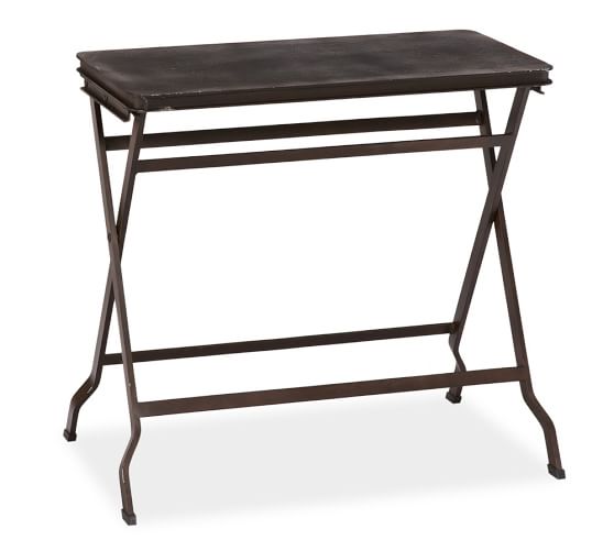 Carter Metal Folding Tray Table Pottery Barn Roll Over Image To Zoom