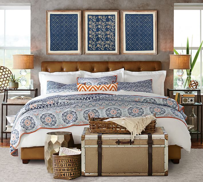 Pia Medallion Quilt Sham Pottery Barn