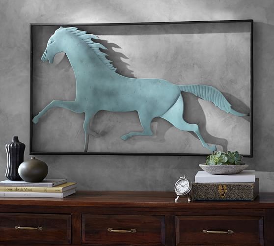 Running Horse Wall Art Pottery Barn