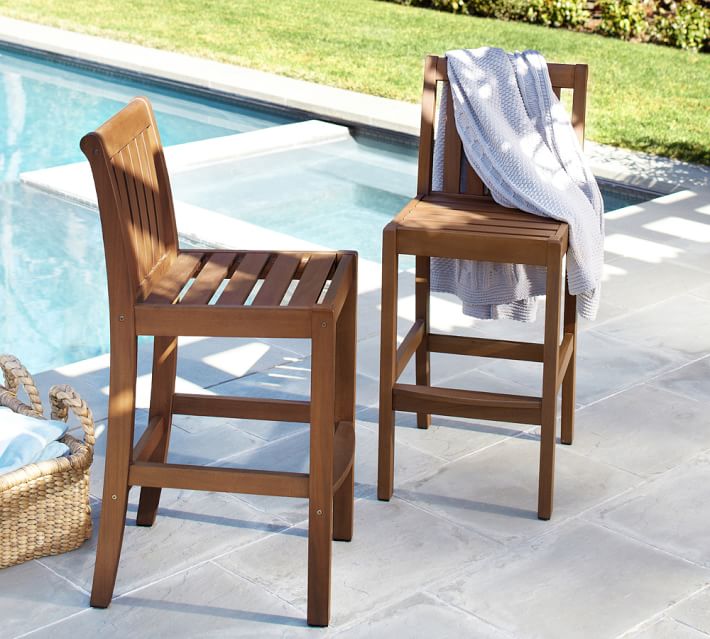 Chatham Bar Stool Honey Pottery Barn