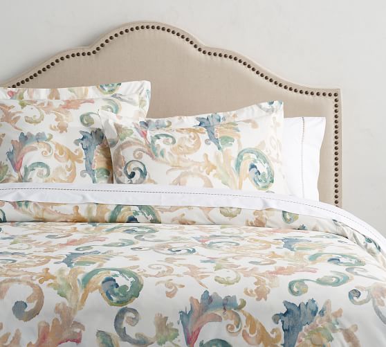 Claudia Print Duvet Cover Sham Pottery Barn Roll Over Image To Zoom