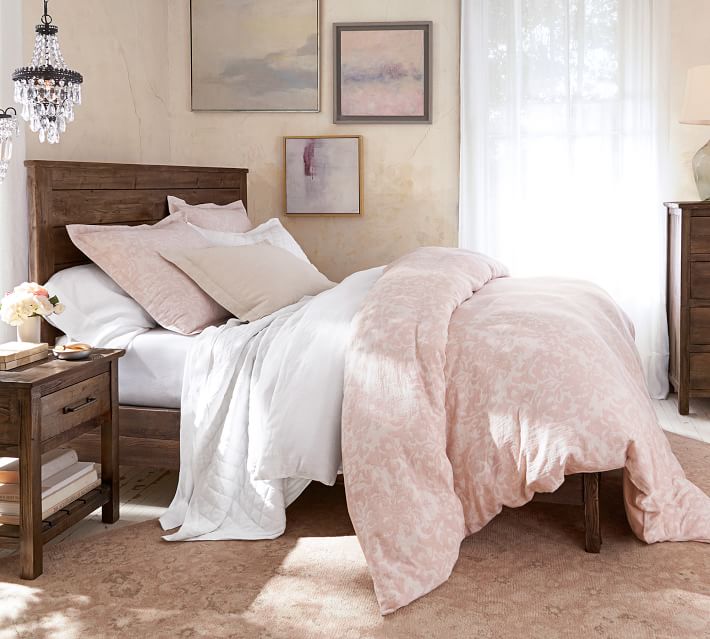 Riviera Blue Jacquard Linen Medallion Patterned Duvet Cover Sham Riviera Blue Jacquard Linen Medallion Patterned Duvet Cover Sham Pottery Barn