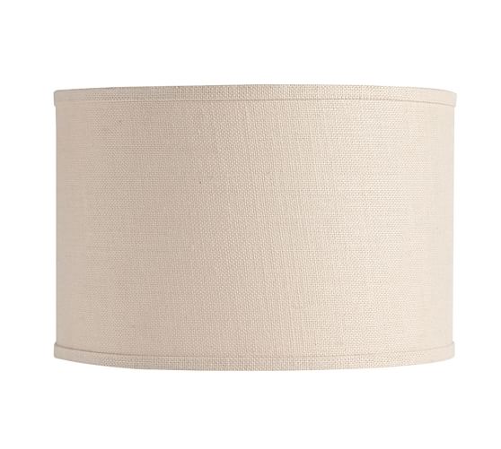 burlap straight sided lamp
