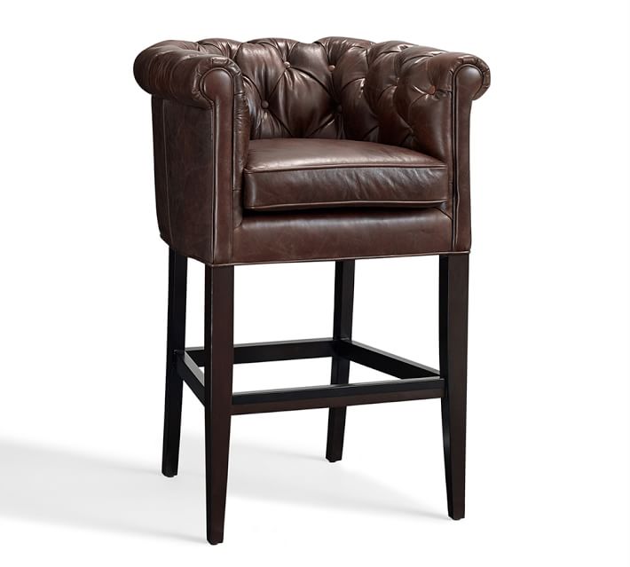 Chesterfield Bar Counter Stool Pottery Barn