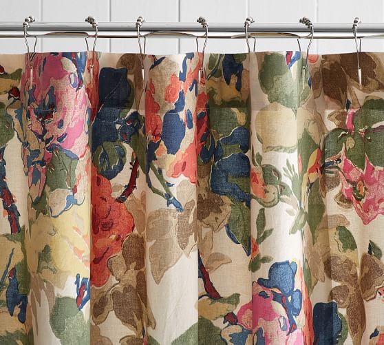 Charlotte Shower Curtain Pottery Barn Charlotte Shower Curtain
