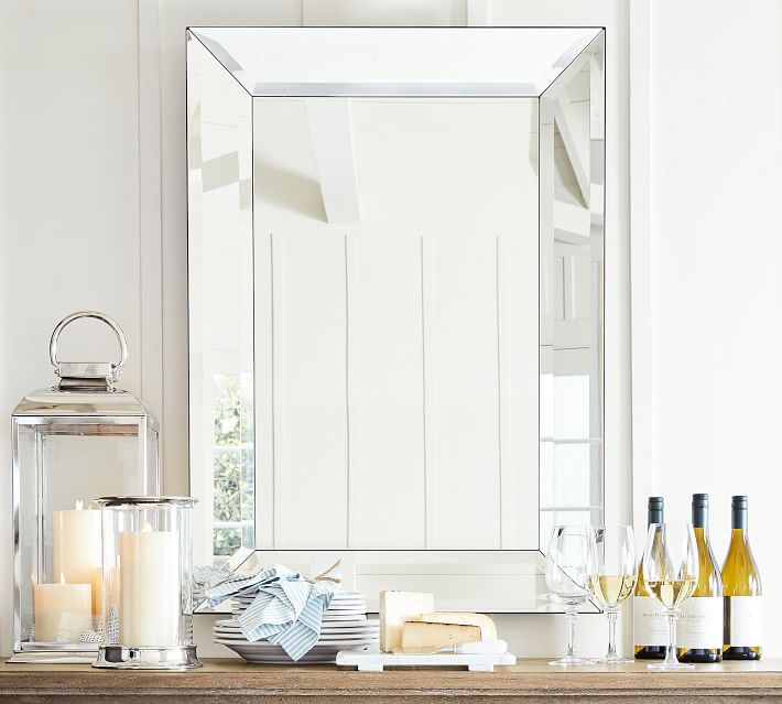 Bevel Rectangular Mirrors Pottery Barn