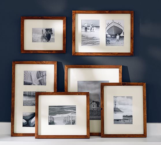 Wood Gallery Frames in a Box Rustic Wood Pottery Barn