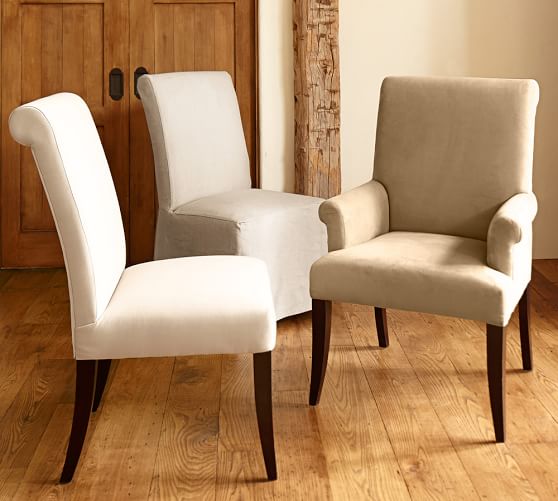 Pb Comfort Roll Upholstered Dining Chairs Pottery Barn Pb Comfort Roll Upholstered Dining Chairs