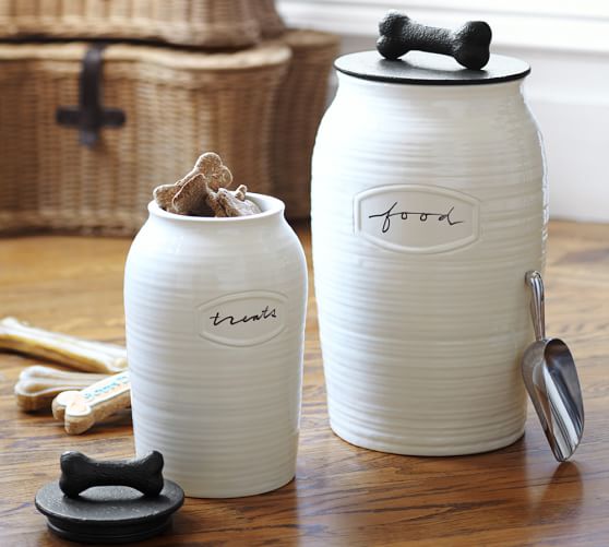 Rhodes Pet Food Canister Pottery Barn