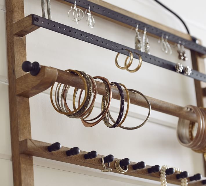 Pine Iron Wall Mounted Jewelry Hanger Pottery Barn