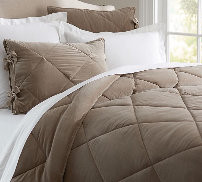 Velvet Sham Brownstone Pottery Barn
