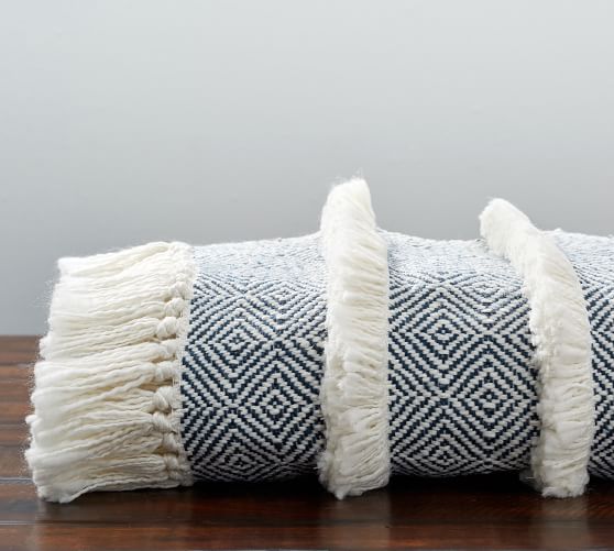 Fringe Stripe Throw