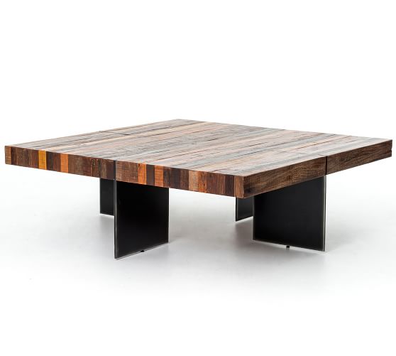 Langton Reclaimed Wood Coffee Table Pottery Barn Langton Reclaimed Wood Coffee Table