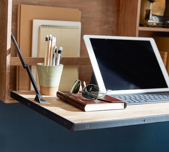 Wyatt Workspace Wall Mounted Desk Pottery Barn
