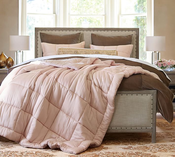 Portia Cotton Silk Quilted Sham Pottery Barn
