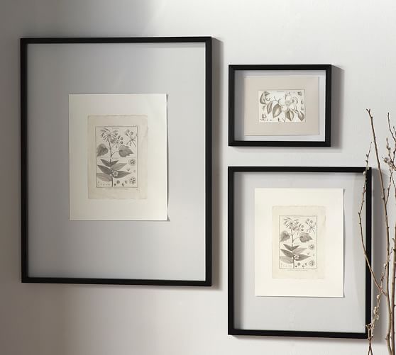 Floating Wood Gallery Frames Pottery Barn Roll Over Image To Zoom