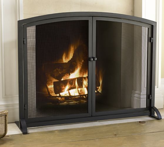 PB Classic Fireplace Single Screen Pottery Barn