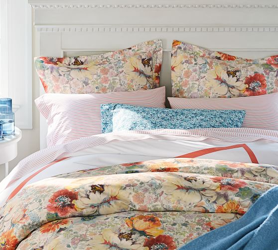 Alissa Organic Floral Sheet Set Pottery Barn