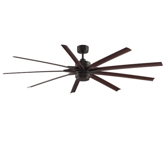 Odyn Indoor/Outdoor Ceiling Fan, Dark Bronze Pottery Barn
