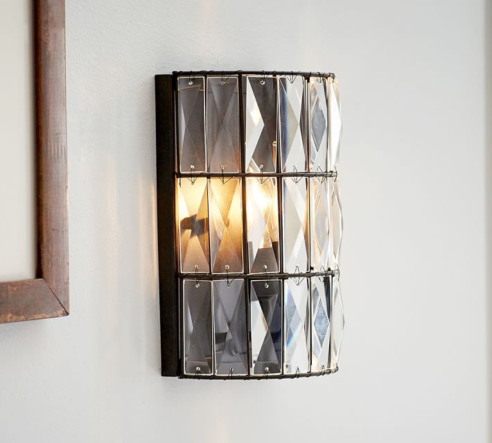 Adeline Crystal Sconce Pottery Barn