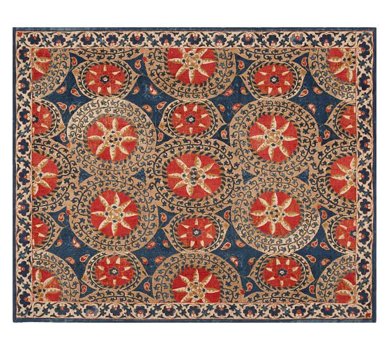 Jessa Suzani Printed Rug Multi Pottery Barn