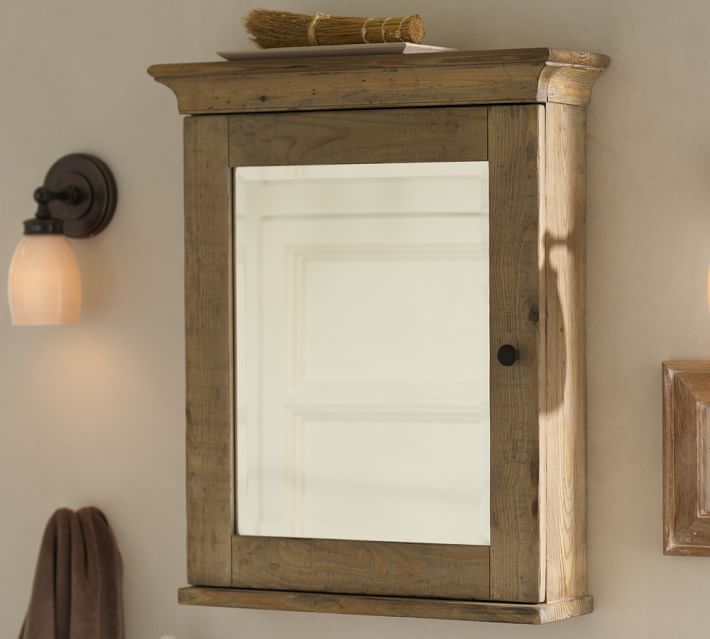 Mason Reclaimed Wood Wall-Mounted Medicine Cabinet - Wax Pine Finish Mason Reclaimed Wood Wall-Mounted Medicine Cabinet - Wax Pine finish | Pottery Barn - Mason Reclaimed Wood Wall-Mounted Medicine Cabinet - Wax Pine Finish