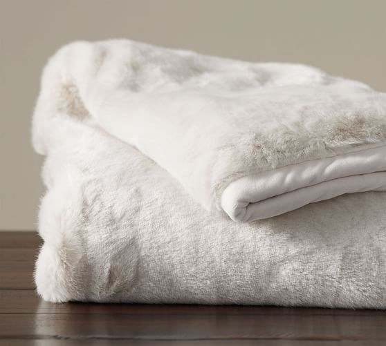 pottery barn teddy blanket