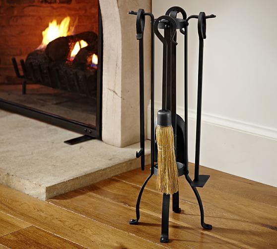 Industrial Fireplace Small Tool Set Pottery Barn
