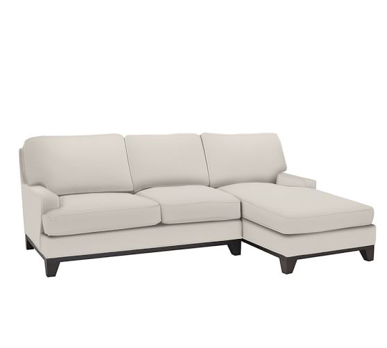 Seabury Upholstered Sofa With Chaise Sectional Pottery Barn Seabury Upholstered Sofa With Chaise Sectional
