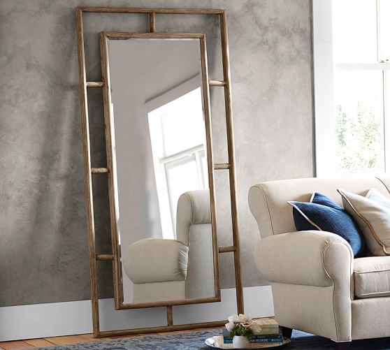 Mila Floor Mirror Pottery Barn Mila Floor Mirror