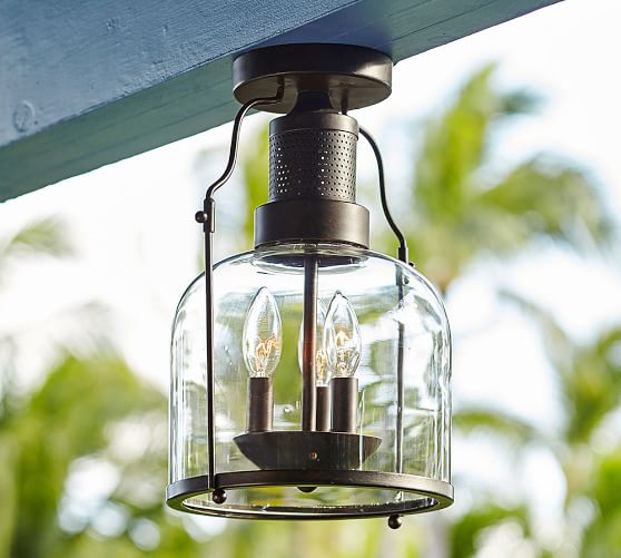 Taylor Indoor Outdoor Semi Flushmount Pottery Barn