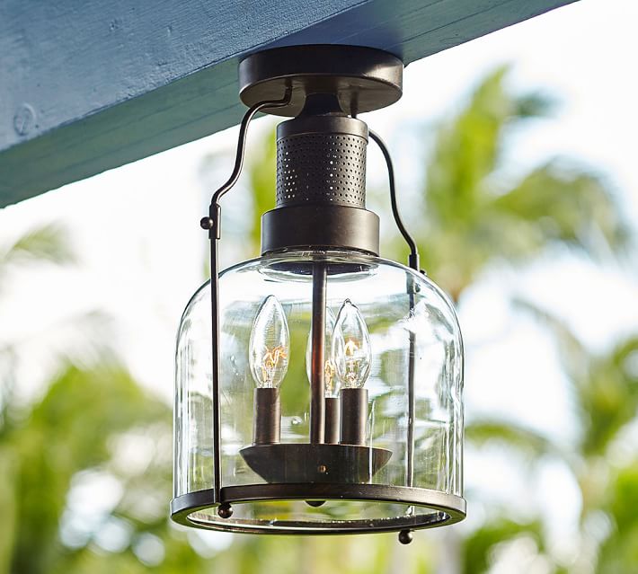 Taylor Indoor Outdoor Semi Flushmount Pottery Barn