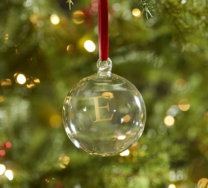 Engravable Glass Ball Ornament Pottery Barn - Engravable Glass Ball Ornament Pottery Barn