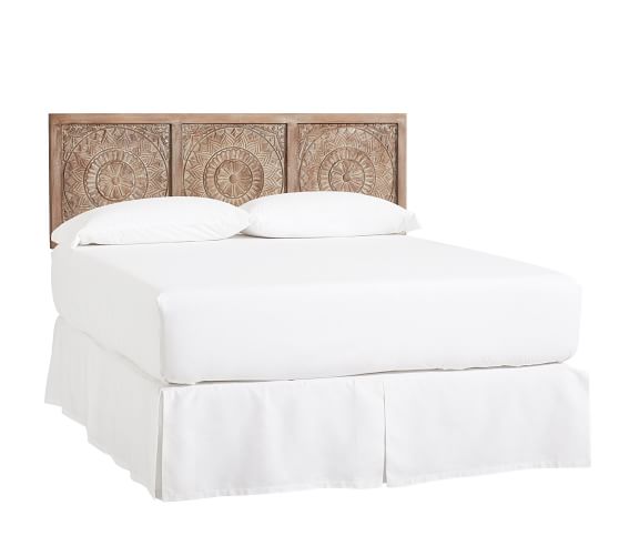 Alia Carved Wood Headboard Pottery Barn