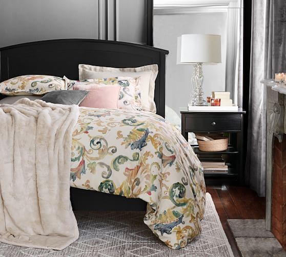 Claudia Print Duvet Cover Sham Pottery Barn Claudia Print Duvet Cover Sham