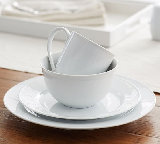 Great White Traditional Dinnerware Pottery Barn Great White Traditional Dinnerware