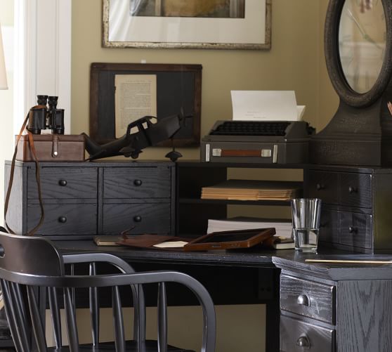 Printer's Corner Desk Hutch Pottery Barn