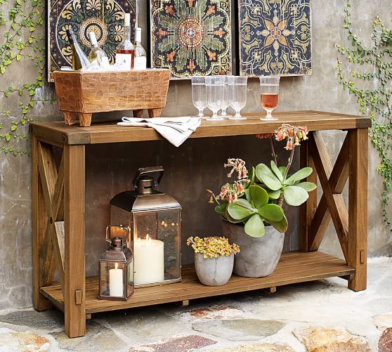 Blonde Wood Wine Trough Pottery Barn Scroll To Next Item