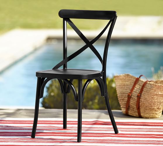 X Back Bistro Chair Pottery Barn X Back Bistro Chair