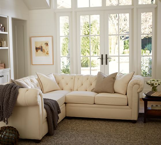 Build Your Own Sectional Pottery Barn Build Your Own Chesterfield Upholstered Sectional Components