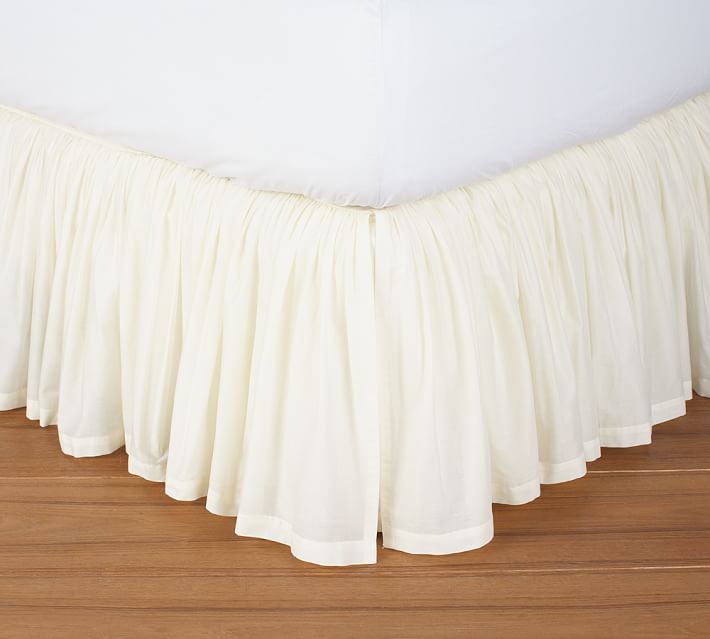 Voile Bed Skirt Pottery Barn
