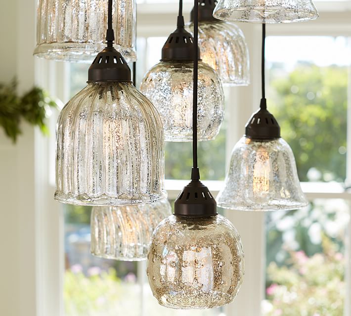 Kenzie Mercury Chandelier Pottery Barn