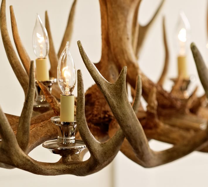 Faux Antler Chandelier Pottery Barn
