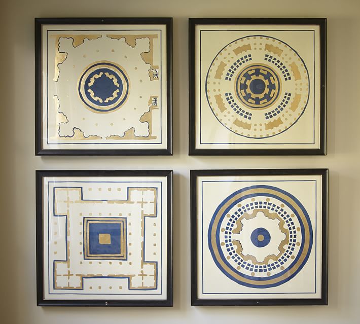 garden in gold framed