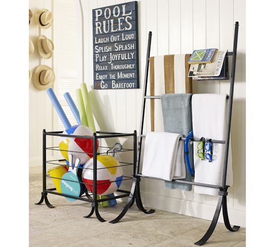 Bronze Pool Storage Accessories Bin Pottery Barn Alternate View