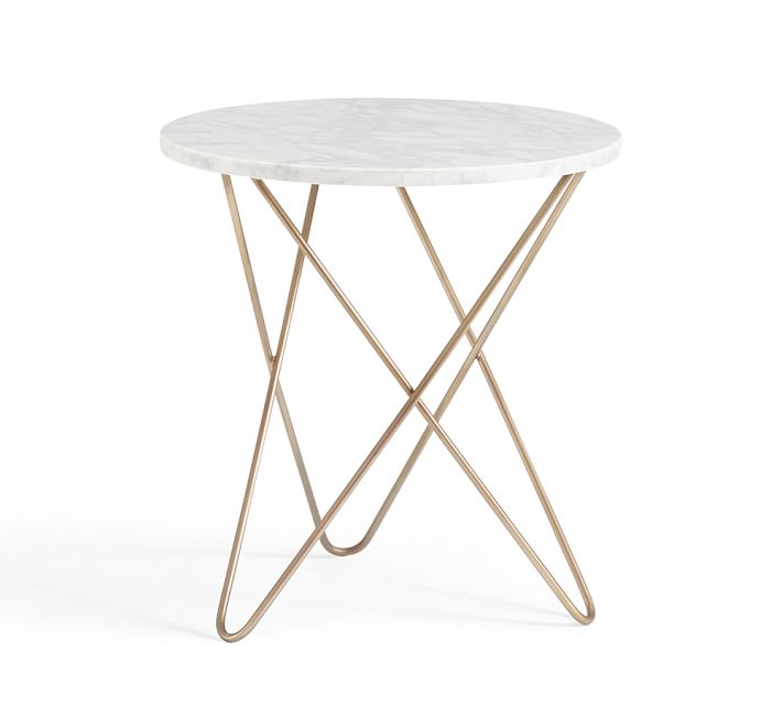 faux marble side table chrome darcy marbletop accent side table pottery barn faux marble side table chrome darcy marbletop accent side table pottery barn
