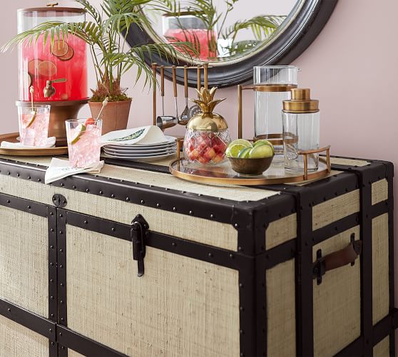 Ludlow Trunk Bar Pottery Barn