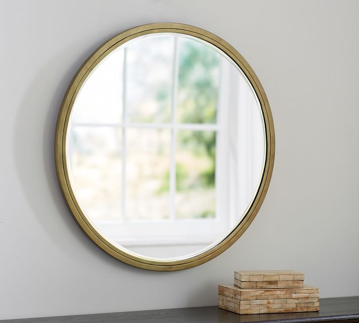 Jensen Wall Mirror Round Pottery Barn